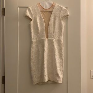 Dress the Population White Sequin Kylie Dress